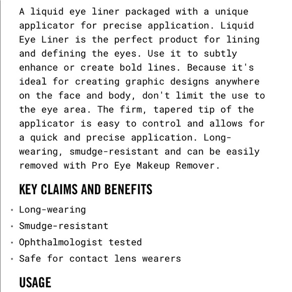 Liquid Eyeliner - Picture 2 of 2